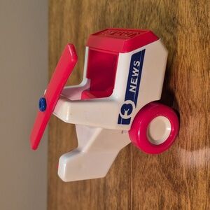 TONKA Vintage 80s News Helicopter Clicking Sound And Spinning Rotors